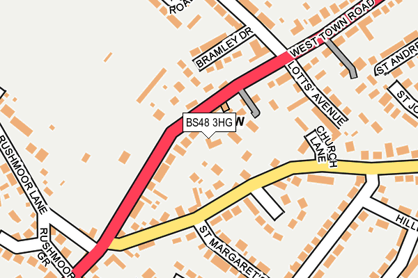BS48 3HG map - OS OpenMap – Local (Ordnance Survey)