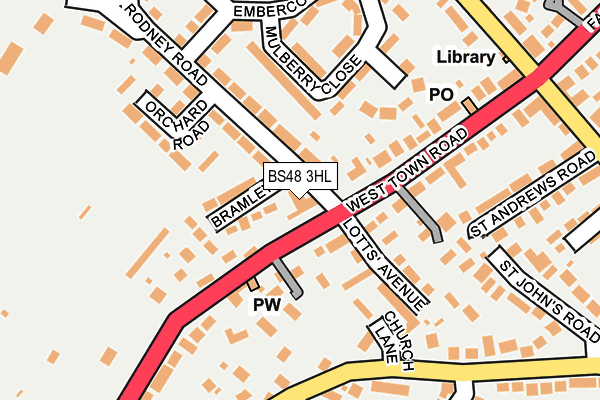 BS48 3HL map - OS OpenMap – Local (Ordnance Survey)