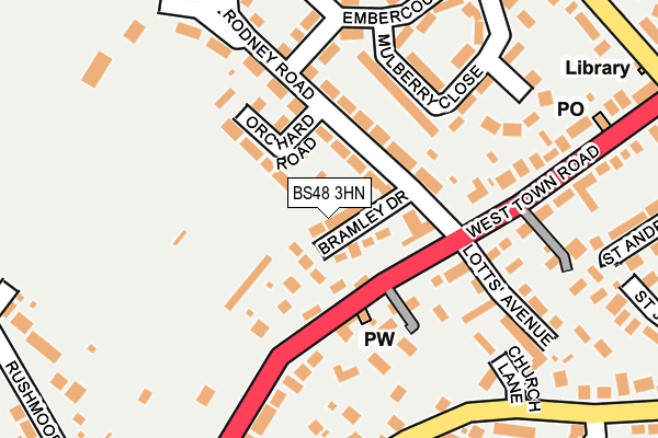 BS48 3HN map - OS OpenMap – Local (Ordnance Survey)