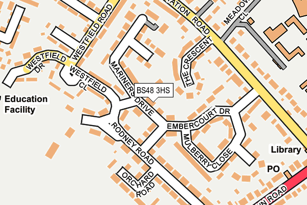 BS48 3HS map - OS OpenMap – Local (Ordnance Survey)