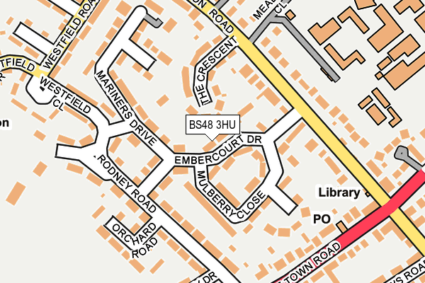 BS48 3HU map - OS OpenMap – Local (Ordnance Survey)