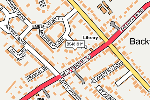 BS48 3HY map - OS OpenMap – Local (Ordnance Survey)