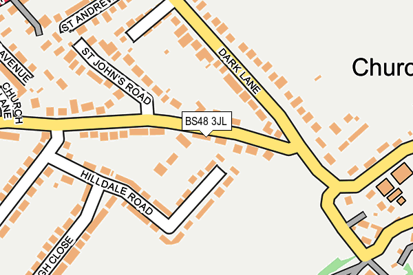 BS48 3JL map - OS OpenMap – Local (Ordnance Survey)