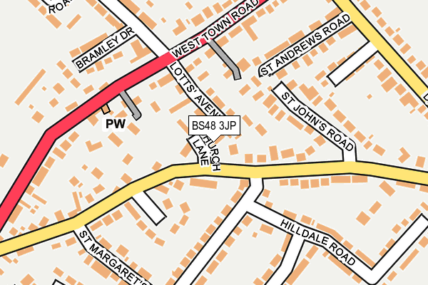 BS48 3JP map - OS OpenMap – Local (Ordnance Survey)