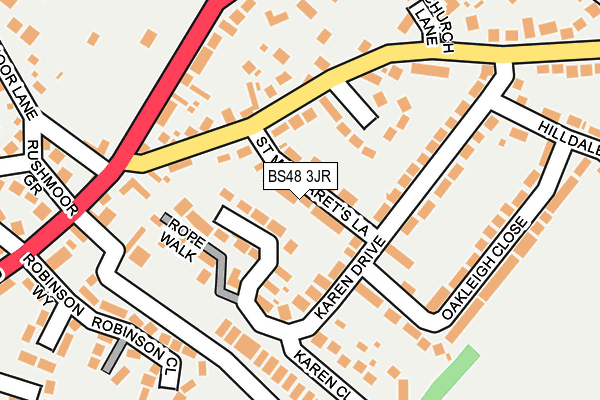 BS48 3JR map - OS OpenMap – Local (Ordnance Survey)