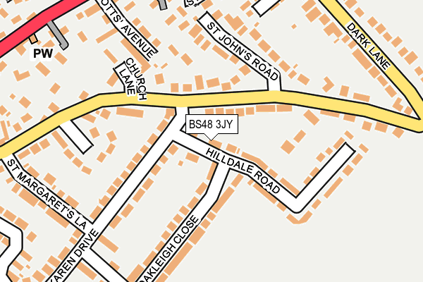BS48 3JY map - OS OpenMap – Local (Ordnance Survey)