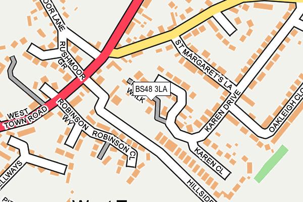 BS48 3LA map - OS OpenMap – Local (Ordnance Survey)
