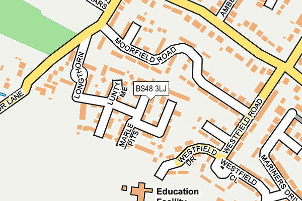 BS48 3LJ map - OS OpenMap – Local (Ordnance Survey)