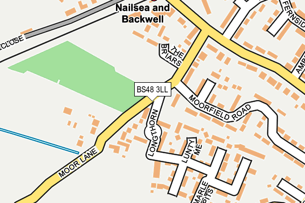 BS48 3LL map - OS OpenMap – Local (Ordnance Survey)