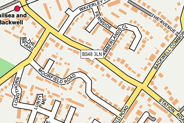 BS48 3LN map - OS OpenMap – Local (Ordnance Survey)