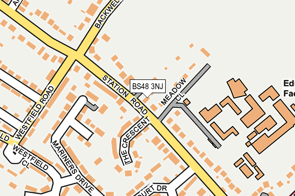 BS48 3NJ map - OS OpenMap – Local (Ordnance Survey)