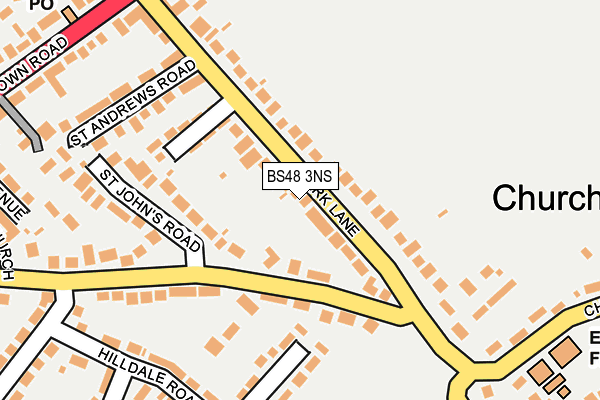 BS48 3NS map - OS OpenMap – Local (Ordnance Survey)