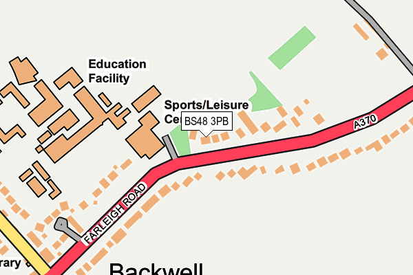 Map of THE BARLEY WOOD CAFE LTD at local scale