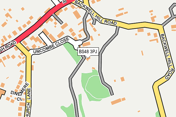 BS48 3PJ map - OS OpenMap – Local (Ordnance Survey)