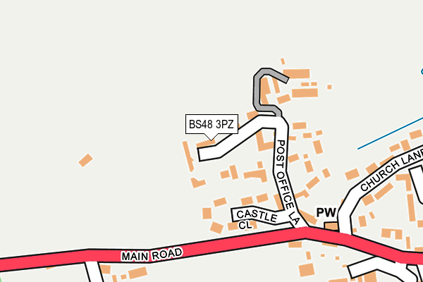 BS48 3PZ map - OS OpenMap – Local (Ordnance Survey)