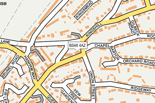 BS48 4AZ map - OS OpenMap – Local (Ordnance Survey)