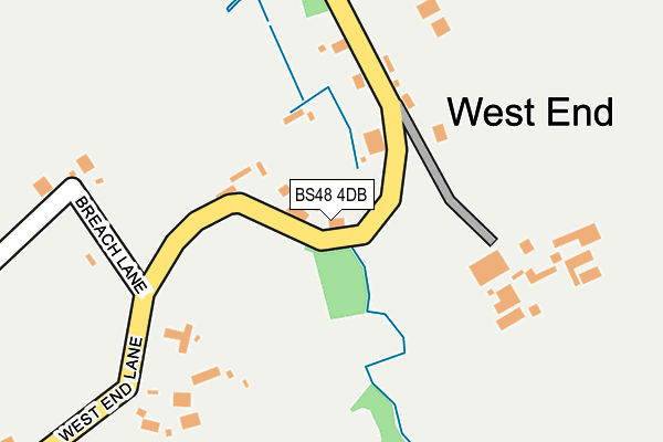 BS48 4DB map - OS OpenMap – Local (Ordnance Survey)