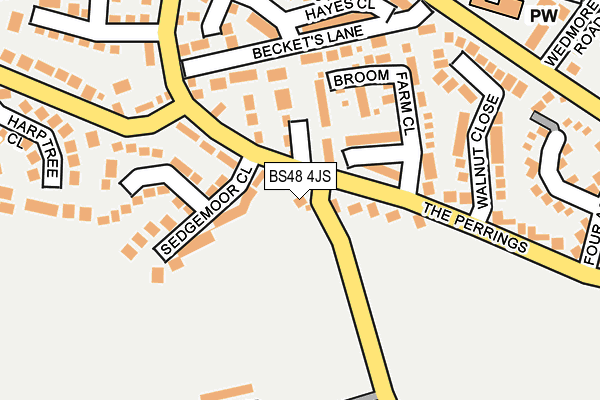 BS48 4JS map - OS OpenMap – Local (Ordnance Survey)