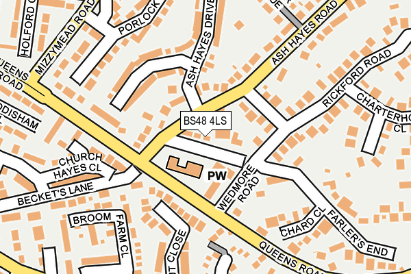 BS48 4LS map - OS OpenMap – Local (Ordnance Survey)