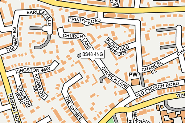 Map of NAILSEA CLEANING SERVICES LIMITED at local scale