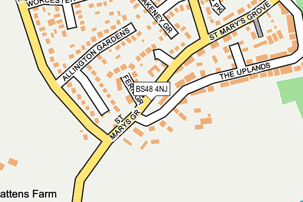 BS48 4NJ map - OS OpenMap – Local (Ordnance Survey)