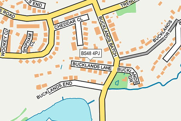 BS48 4PJ map - OS OpenMap – Local (Ordnance Survey)