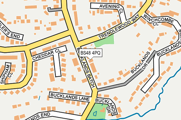 BS48 4PQ map - OS OpenMap – Local (Ordnance Survey)