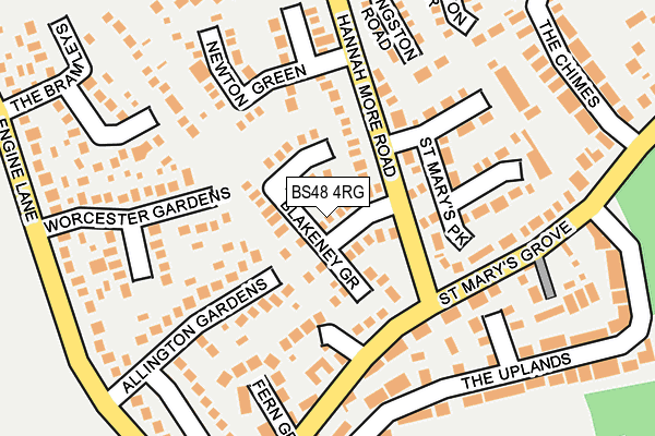 BS48 4RG map - OS OpenMap – Local (Ordnance Survey)