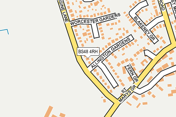 BS48 4RH map - OS OpenMap – Local (Ordnance Survey)