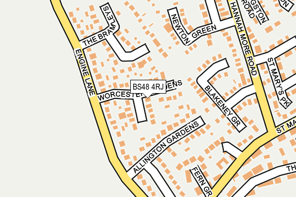 BS48 4RJ map - OS OpenMap – Local (Ordnance Survey)