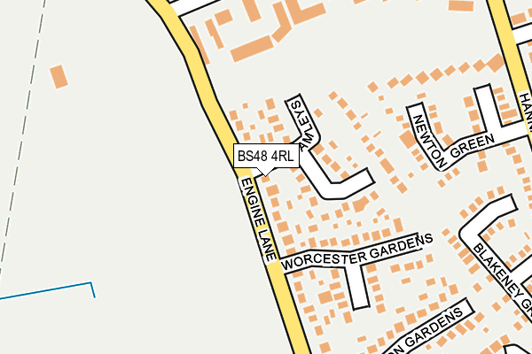 BS48 4RL map - OS OpenMap – Local (Ordnance Survey)