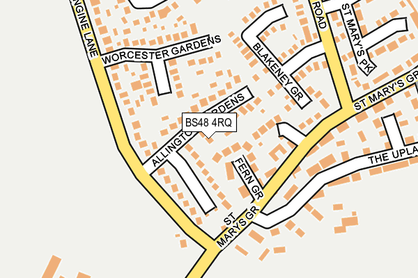 BS48 4RQ map - OS OpenMap – Local (Ordnance Survey)