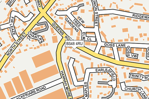 BS48 4RU map - OS OpenMap – Local (Ordnance Survey)