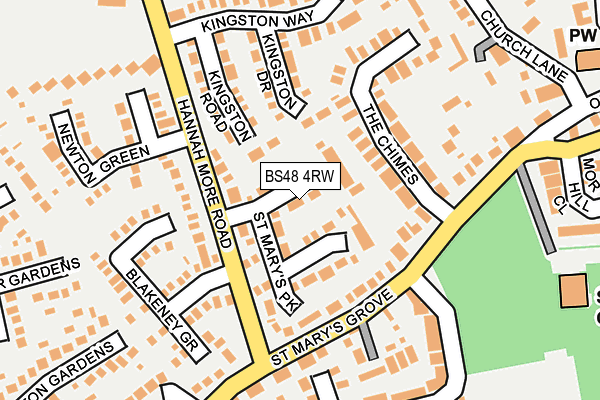 BS48 4RW map - OS OpenMap – Local (Ordnance Survey)