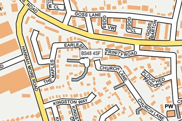 BS48 4SF map - OS OpenMap – Local (Ordnance Survey)