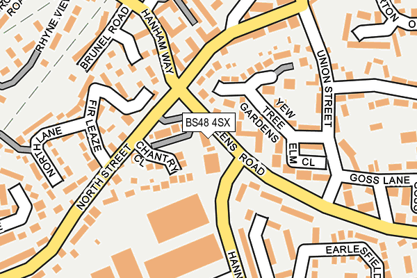 BS48 4SX map - OS OpenMap – Local (Ordnance Survey)