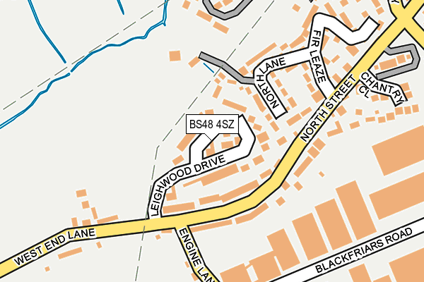 BS48 4SZ map - OS OpenMap – Local (Ordnance Survey)