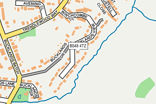 BS48 4TZ map - OS OpenMap – Local (Ordnance Survey)