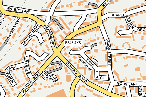 BS48 4XS map - OS OpenMap – Local (Ordnance Survey)