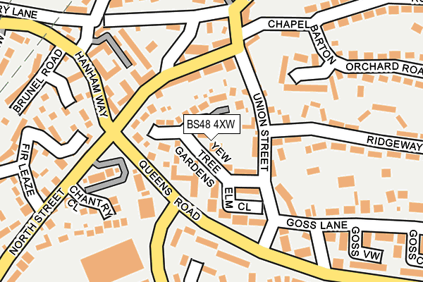 BS48 4XW map - OS OpenMap – Local (Ordnance Survey)