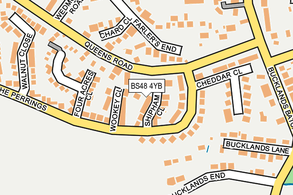 BS48 4YB map - OS OpenMap – Local (Ordnance Survey)