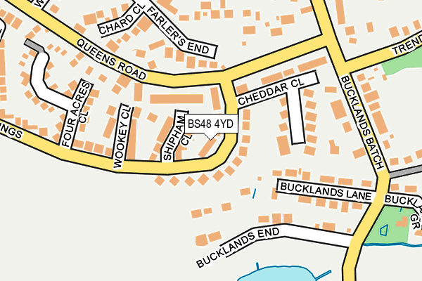 BS48 4YD map - OS OpenMap – Local (Ordnance Survey)