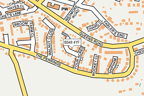 BS48 4YF map - OS OpenMap – Local (Ordnance Survey)