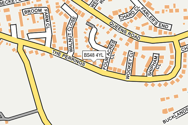 BS48 4YL map - OS OpenMap – Local (Ordnance Survey)