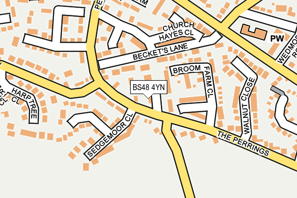 BS48 4YN map - OS OpenMap – Local (Ordnance Survey)