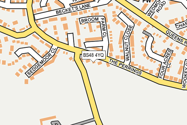 BS48 4YQ map - OS OpenMap – Local (Ordnance Survey)