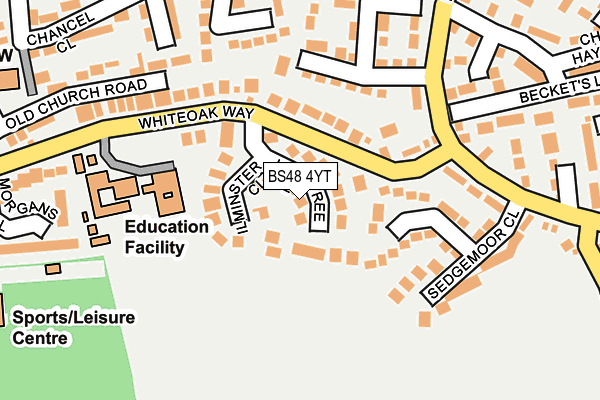 BS48 4YT map - OS OpenMap – Local (Ordnance Survey)