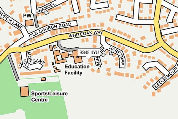 BS48 4YU map - OS OpenMap – Local (Ordnance Survey)