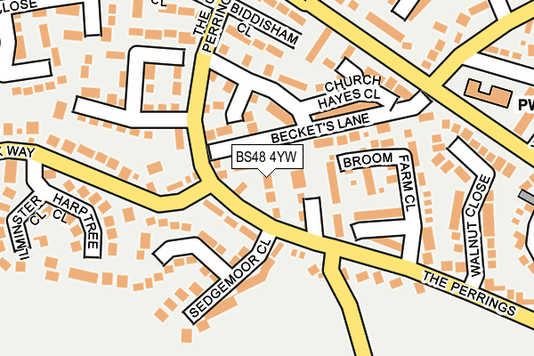 BS48 4YW map - OS OpenMap – Local (Ordnance Survey)