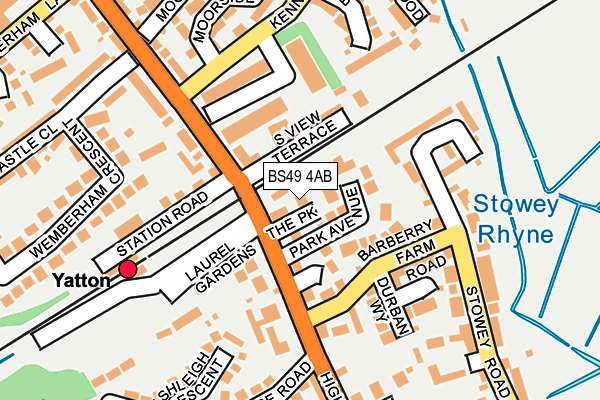 BS49 4AB map - OS OpenMap – Local (Ordnance Survey)